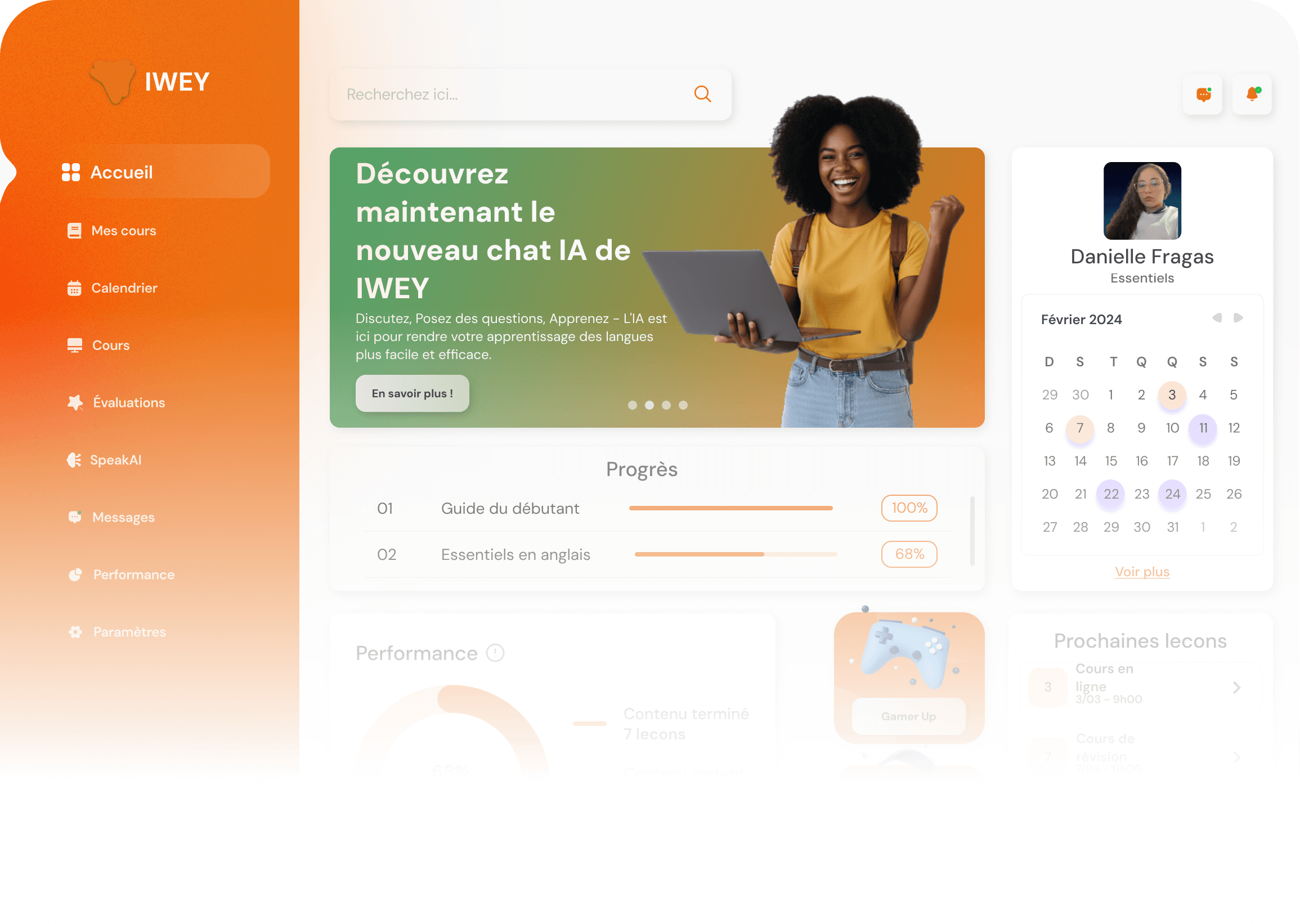 Aperçu de la plateforme IWEY